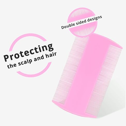 4 Pack Double sided Pet Combs,Fine Tooth Comb, Grooming Flea Tick Lice Dandruff Removal Fine Tooth Hair Combs for Cats Dogs Puppy in Kuwait