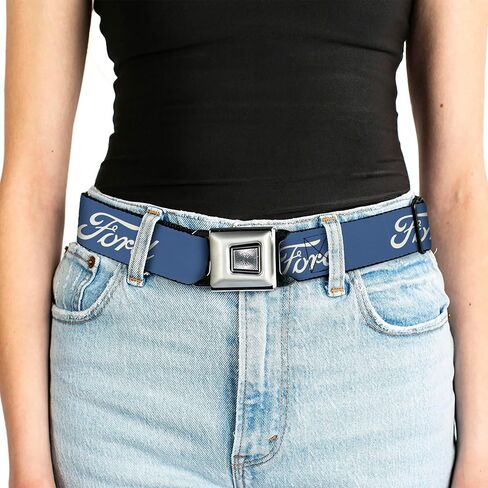 Ford Belt, Seatbelt Buckle, Ford Script Blue White in Saudi Arabia