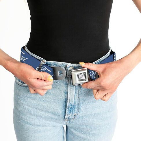 Ford Belt, Seatbelt Buckle, Ford Script Blue White in Saudi Arabia