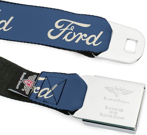 Ford Belt, Seatbelt Buckle, Ford Script Blue White in Saudi Arabia
