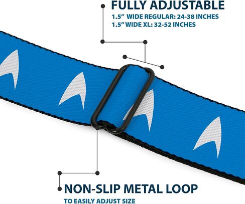 حزام Star Trek ، حزام حزام الأمان ، حزام حزام الأمان ، Star Trek Starfleet Insignia White ، قابل للتعديل in Saudi Arabia