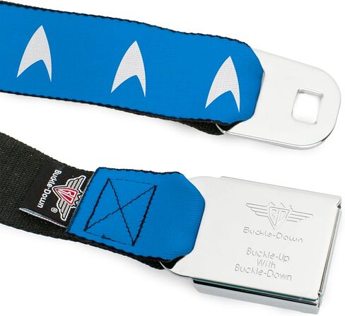 حزام Star Trek ، حزام حزام الأمان ، حزام حزام الأمان ، Star Trek Starfleet Insignia White ، قابل للتعديل in Saudi Arabia