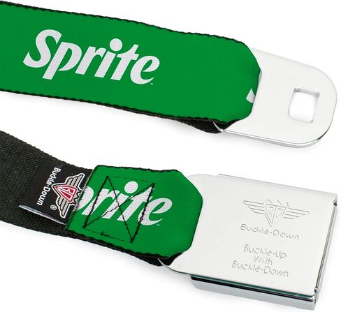 حزام شركة Coca-Cola ، مشبك حزام الأمان ، شعار Sprite أخضر أبيض in Saudi Arabia