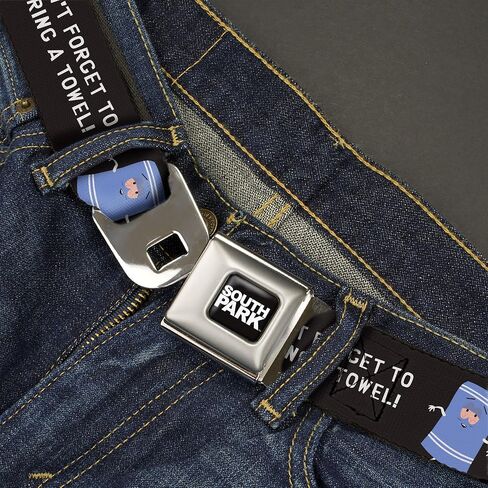 South Park Belt, Seatbelt Buckle, Towlie Dont Forget To Bring A Towel Pose Black in Saudi Arabia