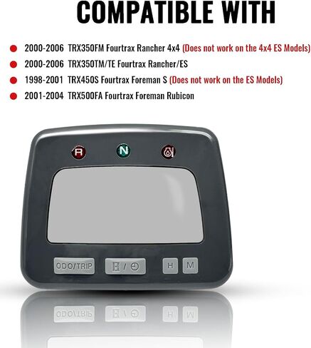 العداد المقياس عداد المقياس DASH الغطاء العلوي لـ Honda Rancher 350 TRX350FM TM TE 2000-2006 ، لـ FOREMAN 450 TRX450S 1998-2001 ، Foreman Rubicon 500 TRX500FA 2001-2004 استبدال #37201-HN0-A01 in Saudi Arabia