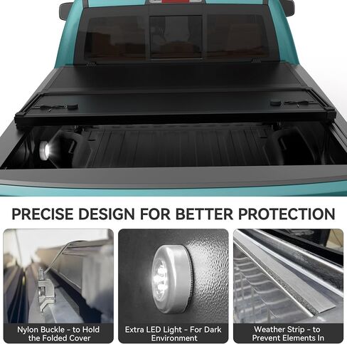 AutoSaver88 FRP Hard Tri-Fold Bed Truck Bed Tonneau Cover Fits for Ford F-150 F150 2015-2025 5.5ft bed (Exclse Raptor) in Kuwait