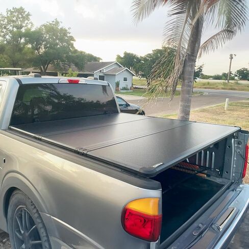 AutoSaver88 FRP Hard Tri-Fold Bed Truck Bed Tonneau Cover Fits for Ford F-150 F150 2015-2025 5.5ft bed (Exclse Raptor) in Kuwait