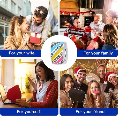 PANPOKI Clip Spacer Charm for Bracelet Clip Lock Stopper Bead Spacer Chain Charms for 925 Sterling Silver Dangle Pendant Bead with Cubic Zirconia for Birthday Mother's Day Jewelry Women Girls Gifts in Kuwait