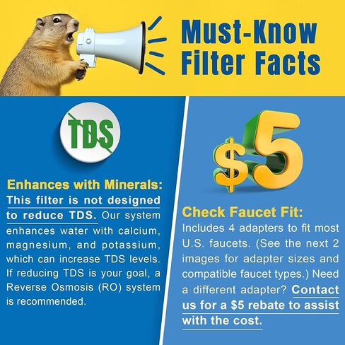 مرشحات بديلة ACF لفلتر تثبيت الصنبور LCF، ألياف الكربون النشطة المتقدمة (ACF)، تقلل الكلور (الطعم والرائحة)، الرصاص، تدوم حتى 6 أشهر (4 عبوات) in Kuwait