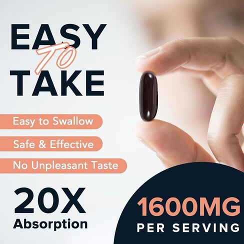 1600 mg Liposomal NAD Supplement, 98% Pure NAD+ Supplement, Superior Absorption, Alternative to Nicotinamide Riboside or NADH to Boost NAD+ for Aging Defense, Energy, Longevity, 120 Softgels in Saudi Arabia