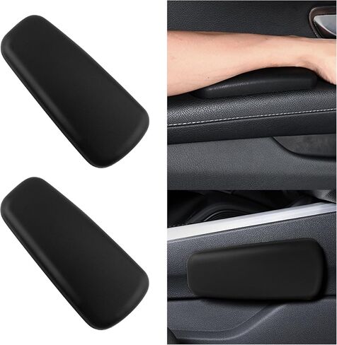 2PCS Elbow Pad Arm Rest for Car,Soft Leather Arm Rest Pillow with One-Piece Molding for Comfortable Support,Universal Car Accessories Car Knee Cushion Car Door Armrest Pads (Beige) in Saudi Arabia