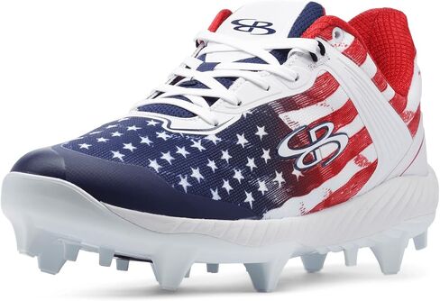 Boombah Victor Men's Molded Cleat - USA Patriot - Multiple Sizes in Saudi Arabia