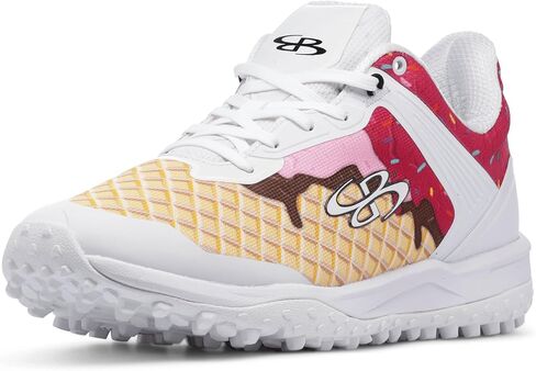 Boombah Viper Men's Turf Shoes - Ice Cream - Multiple Color Options - Multiple Sizes in Saudi Arabia
