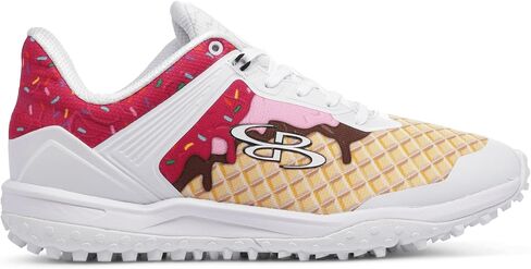 Boombah Viper Men's Turf Shoes - Ice Cream - Multiple Color Options - Multiple Sizes in Saudi Arabia