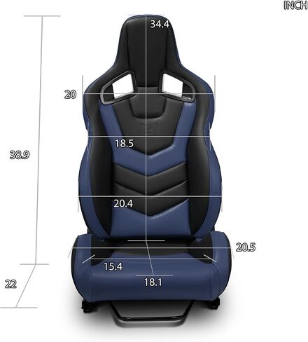 Modifystreet Universal PVC PVC Leather Leather Black+Orange Racing Sent اليمين اليمين [Evo-Series] in Saudi Arabia
