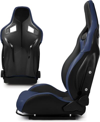Modifystreet Universal PVC PVC Leather Leather Black+Orange Racing Sent اليمين اليمين [Evo-Series] in Saudi Arabia