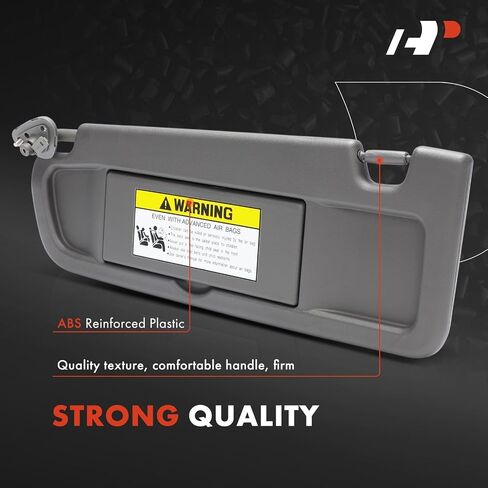 A-Premium Driver Left Side Sun Visor متوافق مع Honda Civic 2006 2007 2008-مع مرآة الغرور ، اللون الرمادي الداكن-يحل محل 83280-SNA-A01ZA ، 83280SNAA01ZA in Saudi Arabia