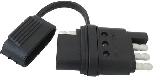 4 دبوس Trailer Light Tester و Trouble Shooter | Plug-n-play اختبار الدائرة 4-way مع مصابيح LED مشرقة لإشارة الدوران ، مصابيح الذيل (ذكر/أنثى) in Saudi Arabia