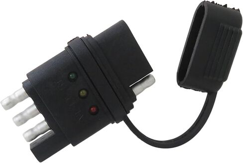 4 دبوس مقطورة الأسلاك الأسلاك الأداة | اختبار قابس الذكور والإناث مع مصابيح LED مشرقة لإشارة الإشارة والضوء الذيل (نهاية مزدوجة) in Kuwait