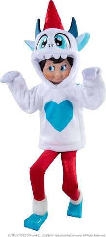 The Elf on the Shelf Claus Couture Collection Yeti Hoodie Set – Cozy Yeti-Themed Elf Outfit with Character Hoodie and Sculpted Slippers – Inspired by SnoBiggie – Scout Elf Not Included in Saudi Arabia