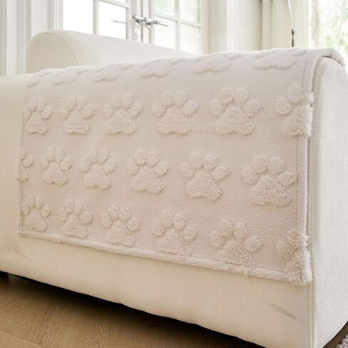 Waterproof Couch Cover for Dogs Washable,Fuzzy Pet Couch Covers for Sofa,Thick Soft Dog Mat Non-Slip Couch Covers for 3 Cushion Couch Sofa Pet Friendly (Grey, 35x82(1pc)) in Kuwait