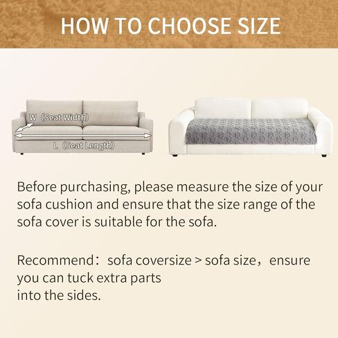 Waterproof Couch Cover for Dogs Washable,Fuzzy Pet Couch Covers for Sofa,Thick Soft Dog Mat Non-Slip Couch Covers for 3 Cushion Couch Sofa Pet Friendly (Grey, 35x82(1pc)) in Kuwait