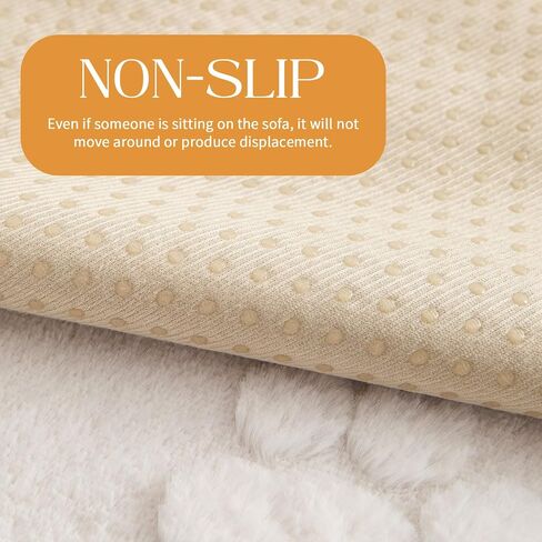 Waterproof Couch Cover for Dogs Washable,Fuzzy Pet Couch Covers for Sofa,Thick Soft Dog Mat Non-Slip Couch Covers for 3 Cushion Couch Sofa Pet Friendly (Grey, 35x82(1pc)) in Kuwait