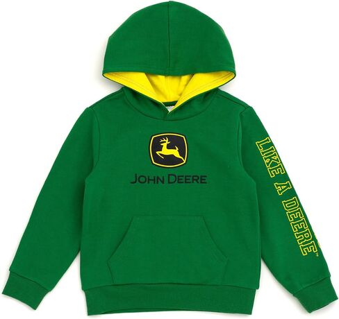 John Deere Logo Fleece Pullover Hoodie Toddler إلى أحجام البالغين (2T - 2XL) in Saudi Arabia