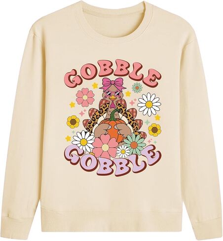 عيد الشكر من النوع الثقيل للطفلة طفلة غلبة الديك الرومي طويلة الأكمام الطويلة in Kuwait