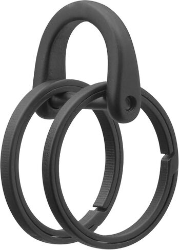 Titanium Keychain Rings Heavy Duty Side Push Key Rings for Car Keys Easy Quick Release EDC Split Keyrings in Kuwait