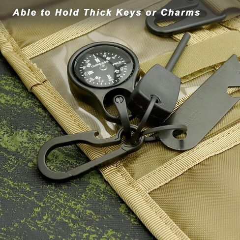 Titanium Keychain Rings Heavy Duty Side Push Key Rings for Car Keys Easy Quick Release EDC Split Keyrings in Kuwait