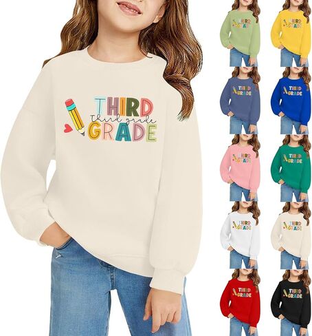 2025 Teen First Day of Ristergarten Shirt Boys Girls Cute Pencil Heart Print to School Thirts Toddler Kid School Collections in Saudi Arabia