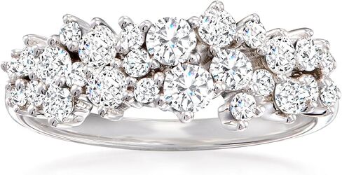 Ross-Simons 1.00 CT. T.W. حلقة مجموعة الماس في الذهب الأبيض 14 كيلو بايت in Saudi Arabia