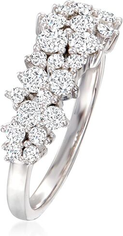 Ross-Simons 1.00 CT. T.W. حلقة مجموعة الماس في الذهب الأبيض 14 كيلو بايت in Saudi Arabia