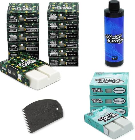 Sticky Bumps 12 Original Hawaiian Tropical Wax Surfboard Wax 12 Bars in Boxes in Kuwait