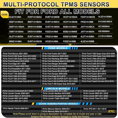 ACLONG TPMS Tire Pressure Sensor fit for Toyota Camry Prius Corolla RAV4 Highlander Avalon Yaris Hilux Land Cruiser, 315MHz Tire Pressure Monitoring System Replacement 4260706020 4260730060-1PC in Kuwait