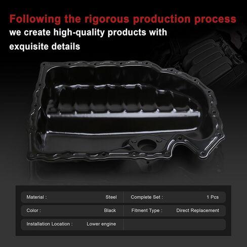 06J103600AF 06J103600BF SUMPER OIL PAN SUMP مع قابس استنزاف متوافق مع VW Jetta Passat Tiguan EOS CC Beetle Arteon Golf Audi A3 S3 Q3 TT SKODA SEAT 1.8L 2.0L in Kuwait