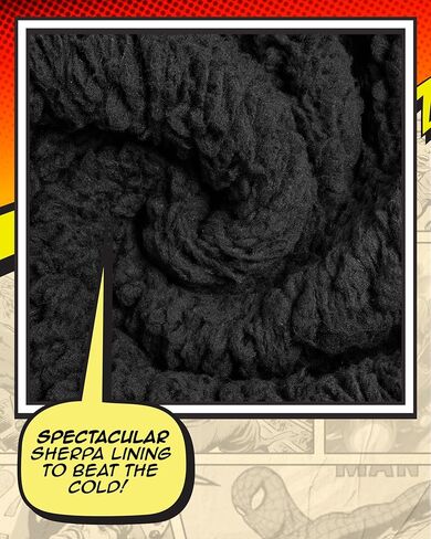 Marvel Spiderman Boys Sweatshirt - Soft Fleece Full Plush Sherpa Lined Boys Zip Up Hoodie Sweatshirt for Toddler & Little Kid in Kuwait