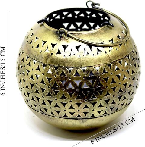 Leading Arts Retails Decorative Brass Bowls with Floral Design Decorative Showpiece T-Light Candle Holder in Saudi Arabia