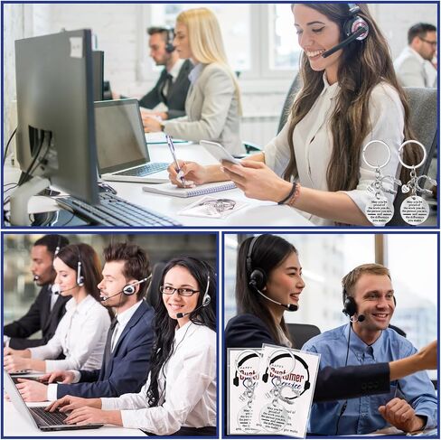 Sureio 30 يحدد هدايا خدمة العملاء ، شكرًا لك على أسناع المفاتيح مع حقائب بطاقات التقدير لخدمات أسبوع العملاء. in Saudi Arabia