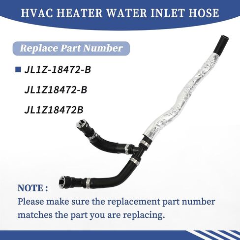 JL1Z-18472-B ، HVAC Heater Water INLET HOSE متوافق مع Ford Expedition 2018-2021/ Lincoln Navigator 2018-2022 3.5L V6 ، JL1Z18472B in Saudi Arabia
