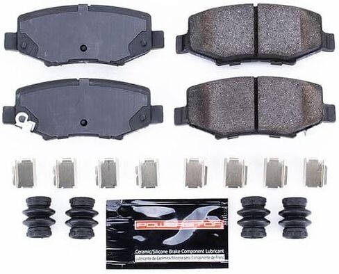 Power Stop Z23-1274 Rear Z23 Carbon Fiber Ceramic Brake Pads with Hardware For 2007-2011 Dodge Nitro | 2008-2012 Jeep Liberty | 2007-2017 Jeep Wrangler | 2018 Jeep Wrangler JK in Saudi Arabia