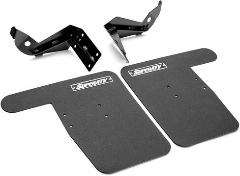 SuperATV 72" OEM Trailing Arm Guards Compatible with Can Am Maverick X3 Turbo/MAX Turbo (See Fitment) | Made of 1/8 Inch LDPE | Flexible and Lightweight | 7 Inch by 10 7/8 Inch Mud Flaps | USA Made in Saudi Arabia