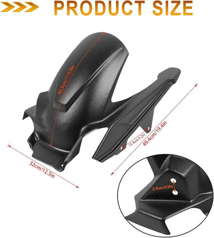 بديل امتداد موسع دراجة نارية Mudguard لـ Honda NT1100 NT 1100 2022 2023 2024 Guard Mudguards الخلفية (النوع أ) in Kuwait