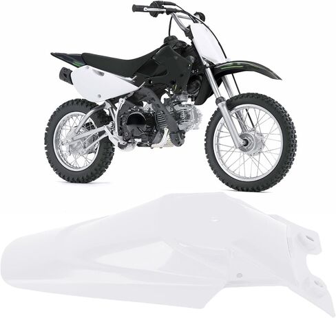 دراجة نارية خلفية الحرس الطيني واقي البلاستيك الذيل بديل Mudguard KLX 110 KX65 دراجة الحفرة الترابية Motorcross لتحسين السلامة والأناقة (أسود) in Saudi Arabia