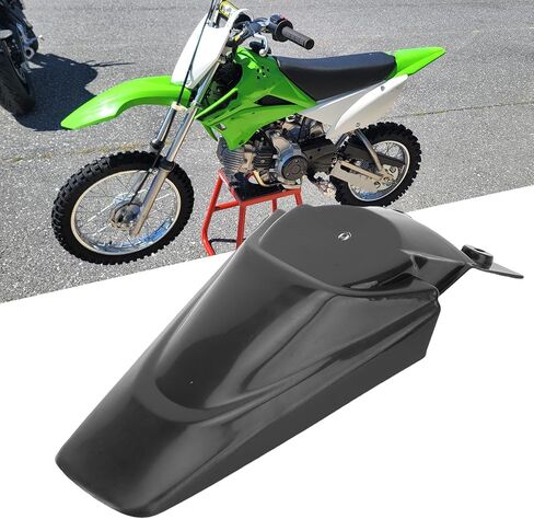 دراجة نارية خلفية الحرس الطيني واقي البلاستيك الذيل بديل Mudguard KLX 110 KX65 دراجة الحفرة الترابية Motorcross لتحسين السلامة والأناقة (أسود) in Kuwait