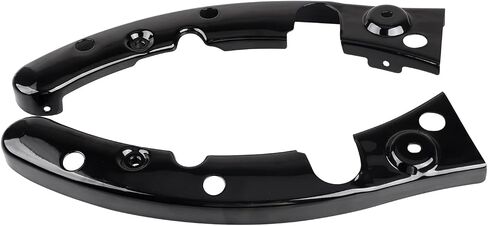 1 زوج من أغطية الدعامة الخلفية Fender لـ Harley Touring Electra Street Road Road Road King 2009-2013 ، Black Vivid in Kuwait