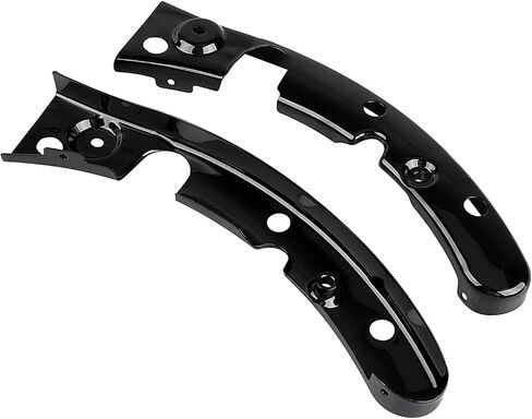 1 زوج من أغطية الدعامة الخلفية Fender لـ Harley Touring Electra Street Road Road Road King 2009-2013 ، Black Vivid in Kuwait