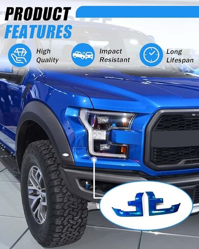 مصابيح المصباح الأمامي مصببة الشبكة متوافقة مع 2015-2017 FORD F150 استبدال لـ FL3Z17C755AA OXFORD WHITE SIDE in Saudi Arabia
