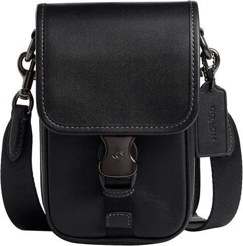 Coach League Phone Crossbody, Black in Saudi Arabia